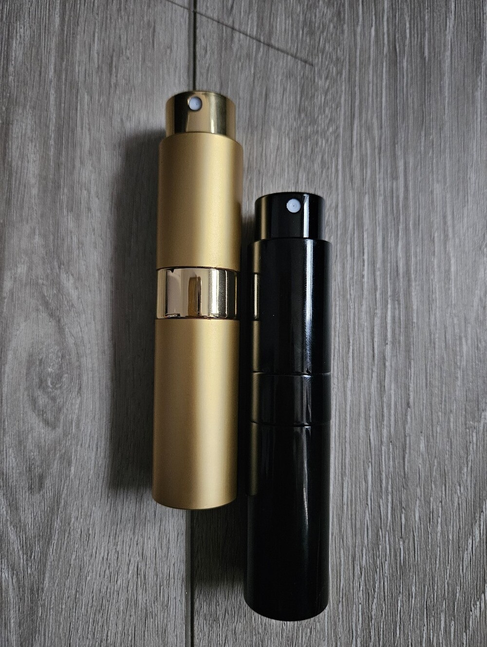 🌟 4/10$ Source Unknown Gold and Black Travel Perfume Atomizers